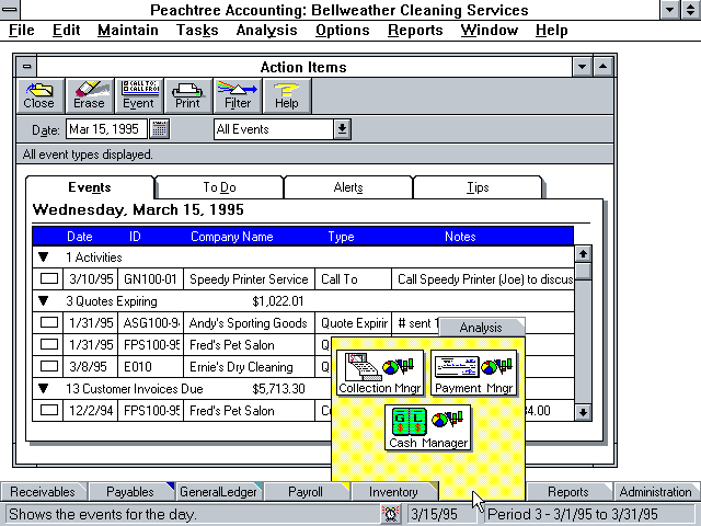 Peachtree Complete Accounting 3.0 for Windows - Edit